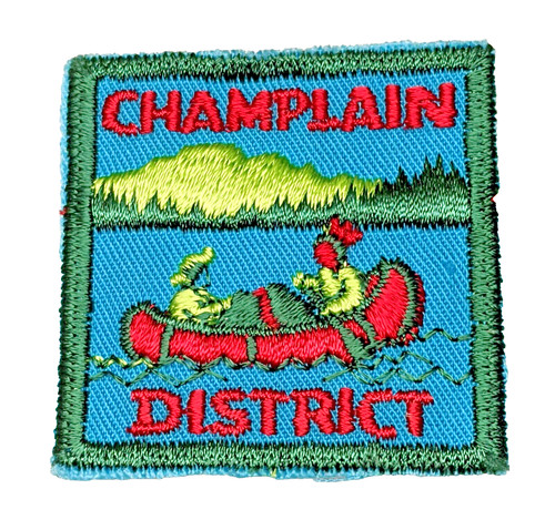 Champlain district red canoe - red,