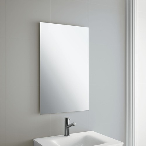 Plain frameless bathroom - frameless,