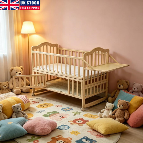 Brooklyn wooden baby cot crib - cot,