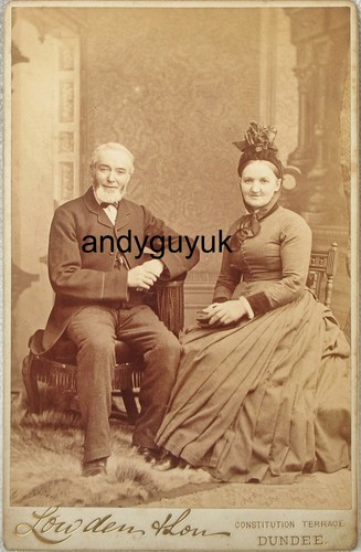 Cabinet card lady gentleman - card, &