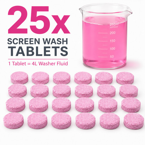 25x car screen wash tablets - car,