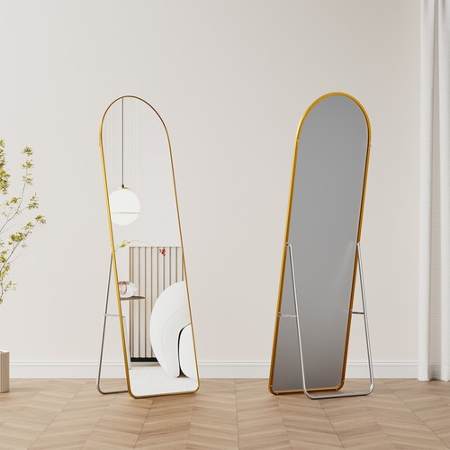 160cm arched gold frame - arched, full