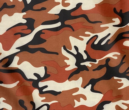 Waterproof camo ripstop fabric - camo,