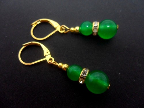 Pair green jade - of,