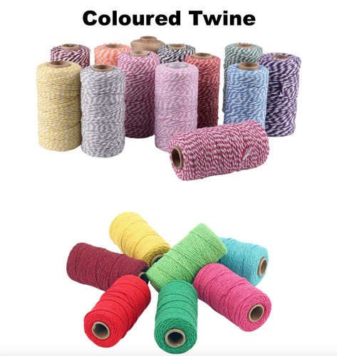 Twine craft coloured jute - craft,