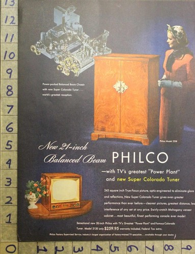 1952 philco television - philco,