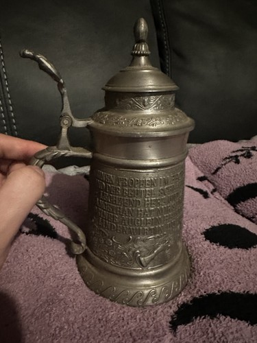 Vintage german pewter beer - german,