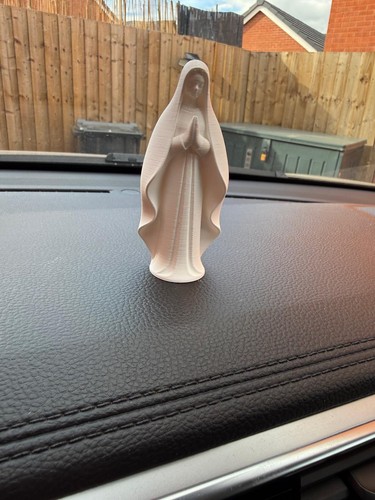 Virgin mary statue white - statue, 3d