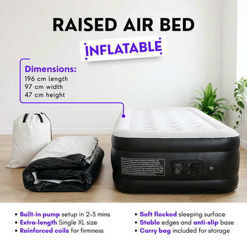 Single air bed - xl,