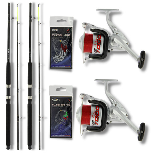 Sea fishing boat rods and - x,