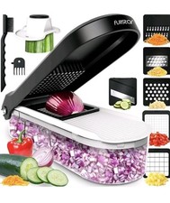 Vegetable Chopper Cutter Mandoline Slicer Cheese Grater - Food Onion Salad...