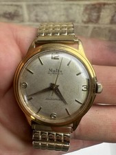 MuDu Doublematic 41 Jewels Gold Plated Automatic Watch - Ship Worldwide