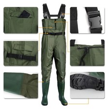 Fishing Chest Waders With Belt Sizes 7 - 11 Nylon Waterproof Fly Coarse Fishing