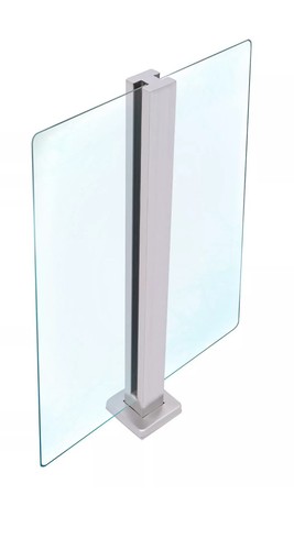 Glass railing post - glass,