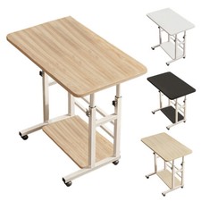 Adjustable Home Study Table Notebook Computer Moving Laptop PC Trolley Desk UK