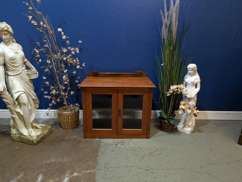 Antique art deco oak cupboard - deco,