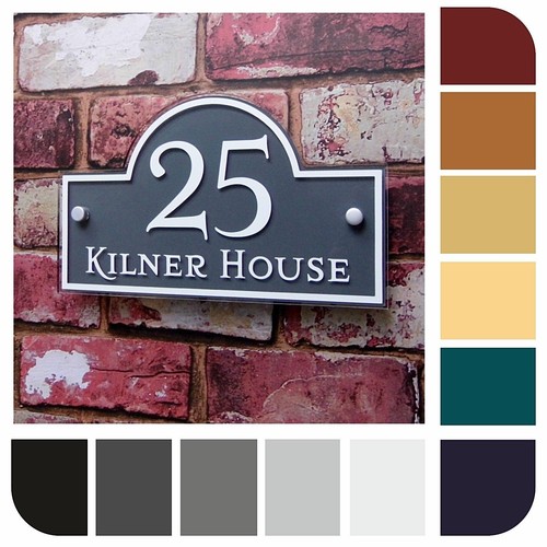 House number sign - house,