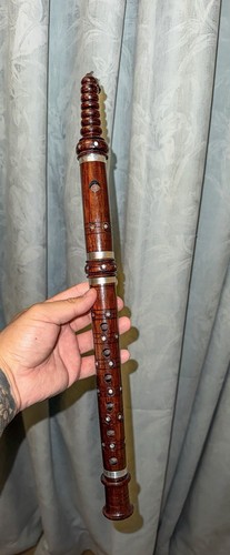 Decorative wooden flute - wooden,