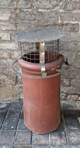 Chimney pot wood burner - pot, rain