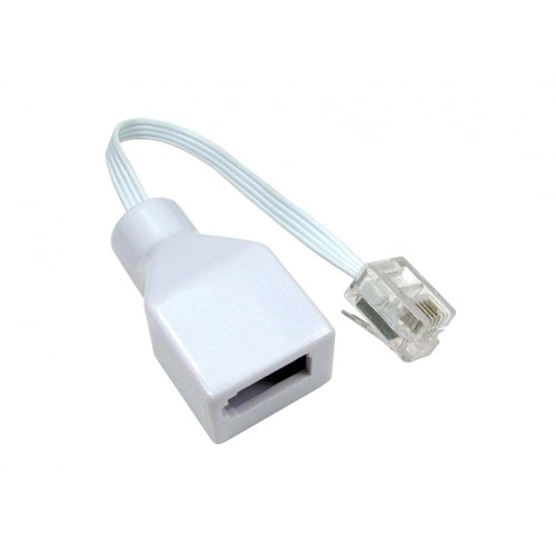 White rj11 plug socket - bt,