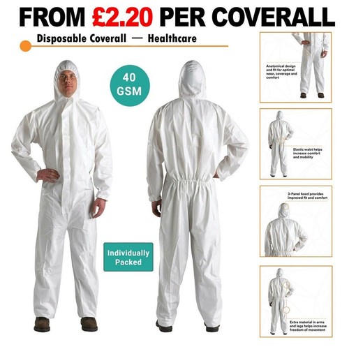 Coveralls disposable white - coveralls,