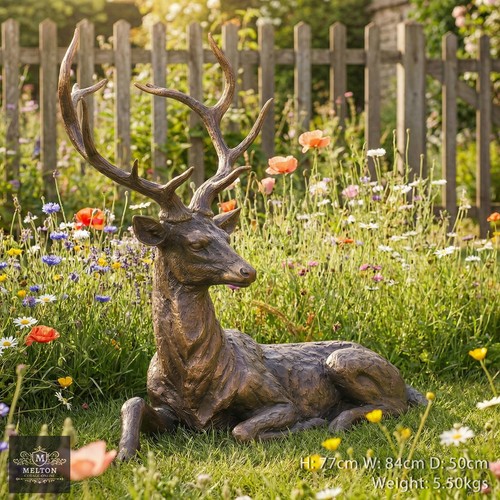 Stunning large resin stag - stunning,