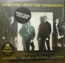 IGGY POP Post Pop Depression Rough Trade Exclusive Yellow vinyl w Insert UK 2016