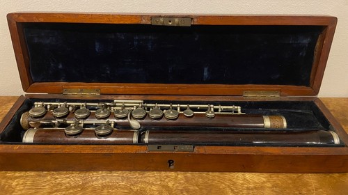 Antique rosewood flute h - antique,