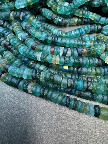 Ancient roman glass beads - glass,