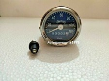 SMITHS REPLICA 0 - 120 KMH  SPEEDO BLACK FACE BSA, ENFIELD, NORTON, TRIUMPH BC