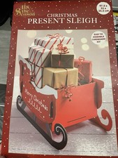 Christmas Present Sleigh Ornament Santa Claus Decoration