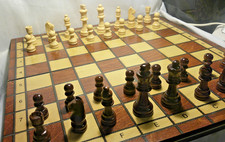 Vintage Wooden Shiny Chess Set