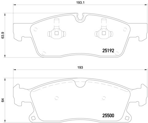 Front axle brembo 109 - front,