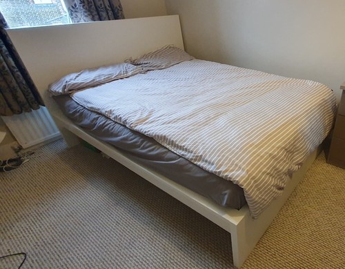 Ikea malm double bed frame - ikea,