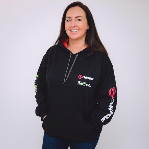 Akios inova black hoodie - inova,