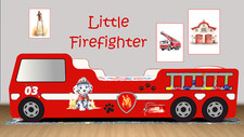 Fire Engine Kids Bed Marshall