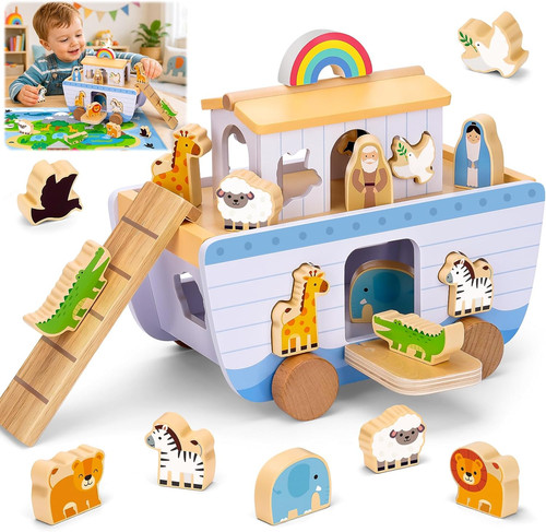 Noah ark wooden toys - for, 1