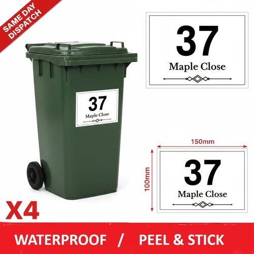 Personalised wheelie bin - personalised,