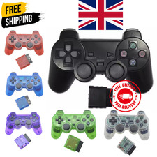 Wireless Game Controller Dual Vibration Gamepad For PlayStation 2 PS2 TV Box UK