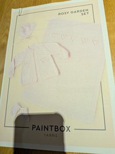 Rosy Garden Baby Set Knitting Pattern.