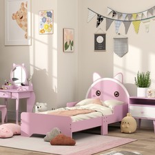 ZONEKIZ Toddler Bed Frame Cat