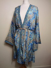 Boho Fashion 100% Silk Blue