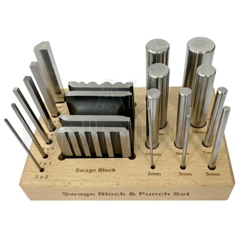 Swage block punch set - &,