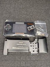 Black Nes Theme Full Housing Shell Nintendo GameBoy Micro - Replacement Housing 