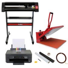 Vinyl Cutter 50cm Sublimation Printer Plotter Heat Press Machine Weeding Pack
