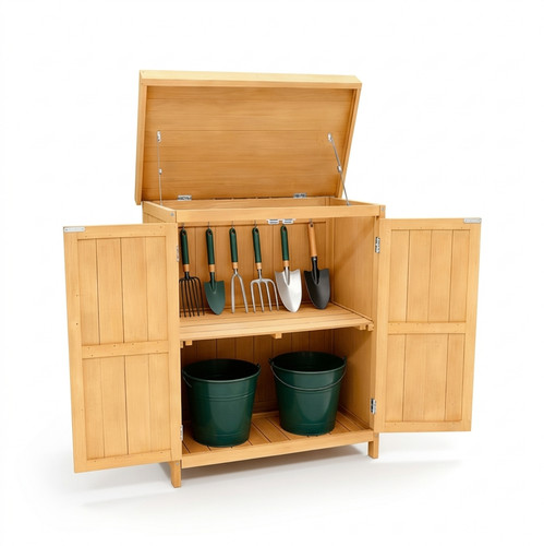 Wooden potting shed garden - potting,