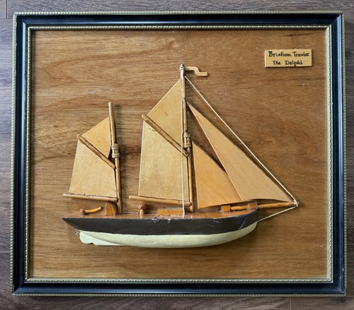 Vintage wooden half - vintage, model