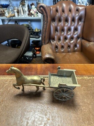 Vintage solid brass horse - vintage,