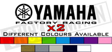 2 X YAMAHA FACTORY RACING LOGO