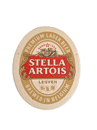 Stella artois beer mat - stella,